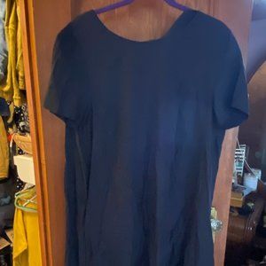 COS A-line dress charcoal black